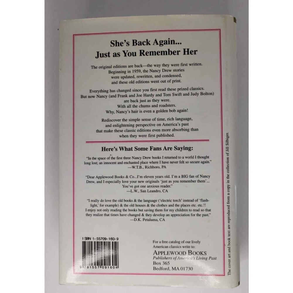 Nancy Drew Mystery Secret Of Red Gate Farm Original Text Hardcover Applewood - Picture 10 of 12